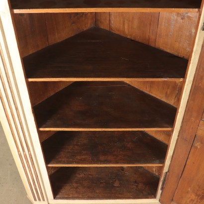 Pair of Corner Cabinets Poplar Piacenza Italy 18th Century