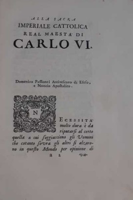 Oración a la muerte de Eugenio Francisco Príncipe de, Domenico Passionei