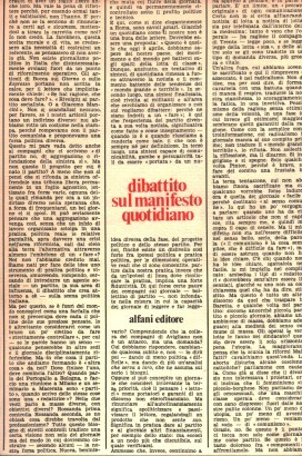 Dibattito sul manifesto quotidiano