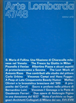 Arte lombarda Quarantasette/Quarantotto 1977