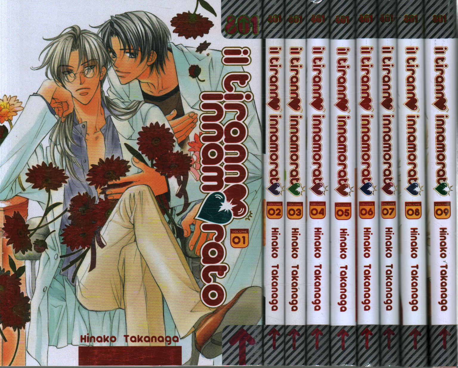 The tyrant in love. Complete series (9 volumes), Hinako Takanaga