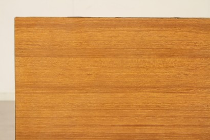 modernariato, scrivania modernariato, scrivania anni 50, scrivania anni 60, scrivania con cassetti, legno e teak, piano in formica