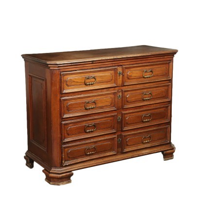 Commode Baroque Noyer Sapin commun Italie 18ième Siècle