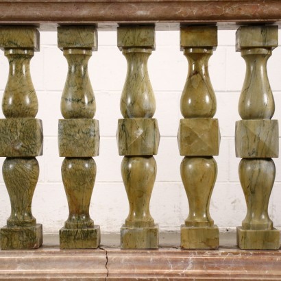 antiques, stones, antiques stones, ancient stones, ancient Italian stones, antique stone, neoclassical stone, 19th century stone, Marble balustrade