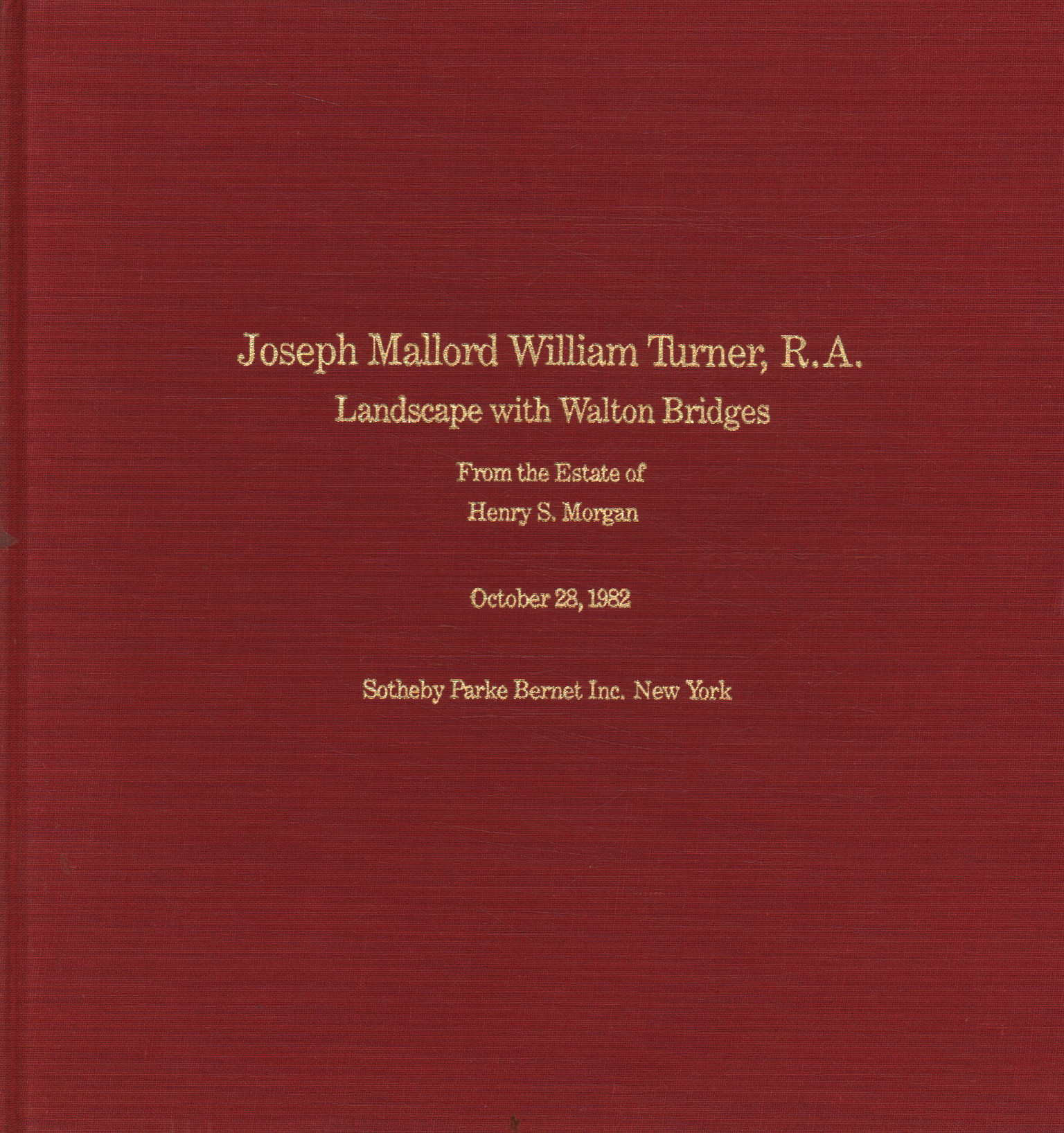 Joseph Mallord William Turner R.A. Land, Joseph Mallord William Turner R.A. Land