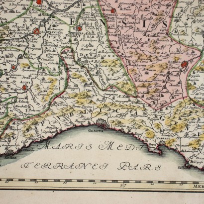 Map of the Duchy of Milan by J. H. Homann Germany XVIII C