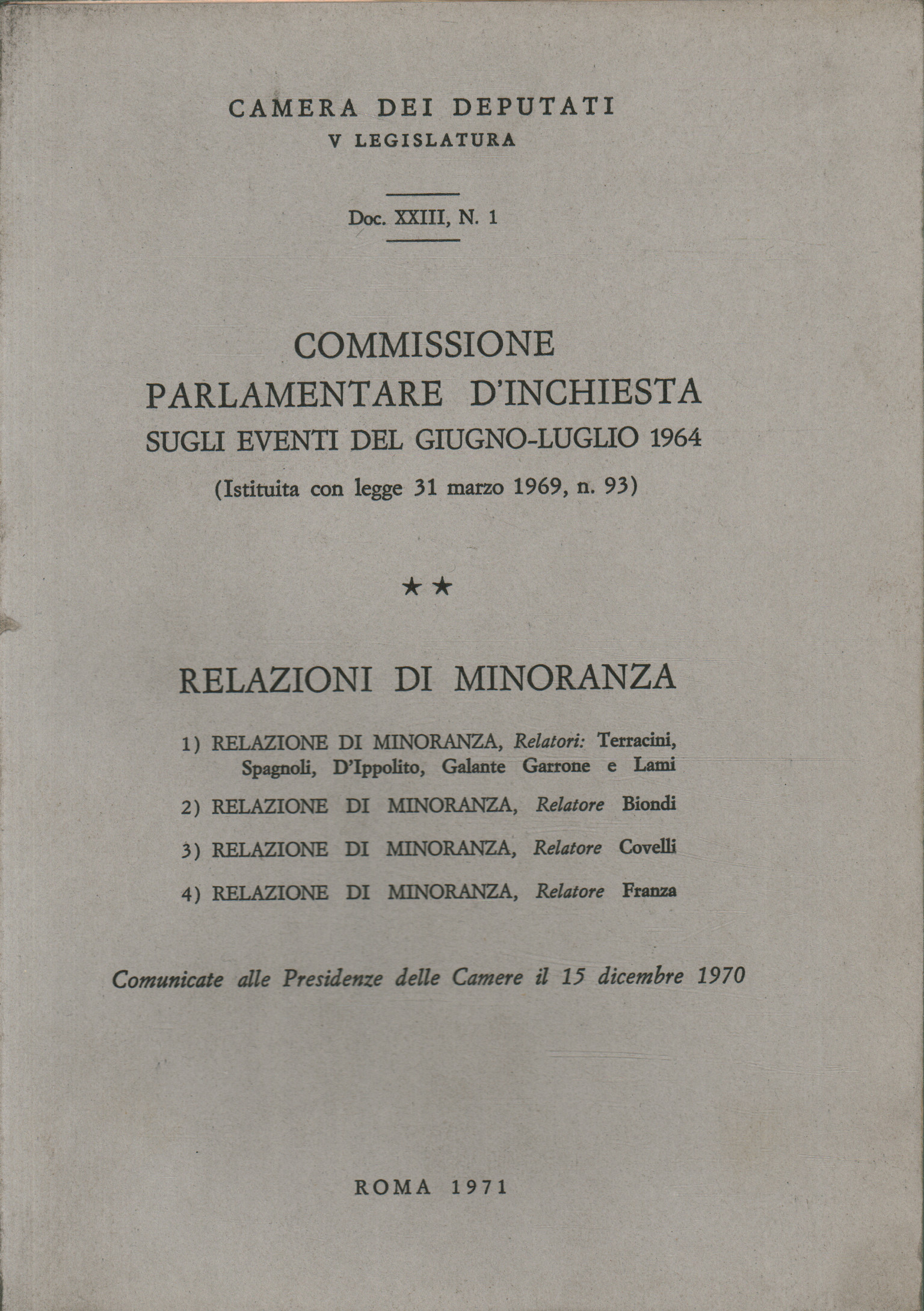 comisión de investigación parlamentaria