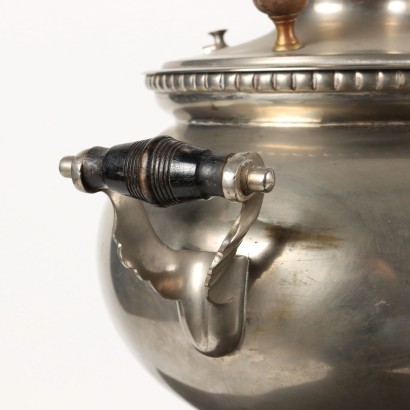 Coffre de Voyage avec Samovar Bronze - Russie XIX Siècle