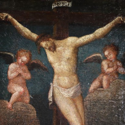 Cristo Crocifisso tra due angeli