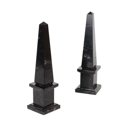 Pair of Marble Obelisks