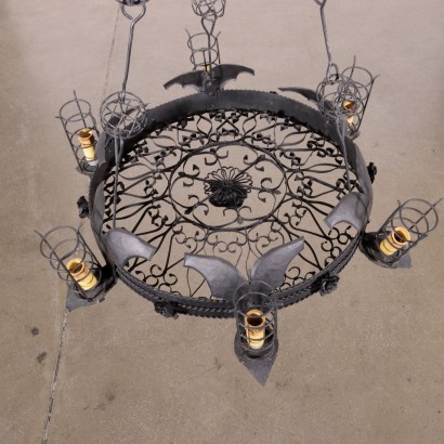 Chandelier Wrought Iron - Italy XX Century