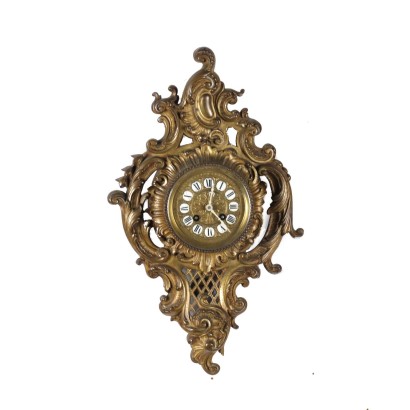 Pendule Murale Style Rococo Bronze France XIX Siècle