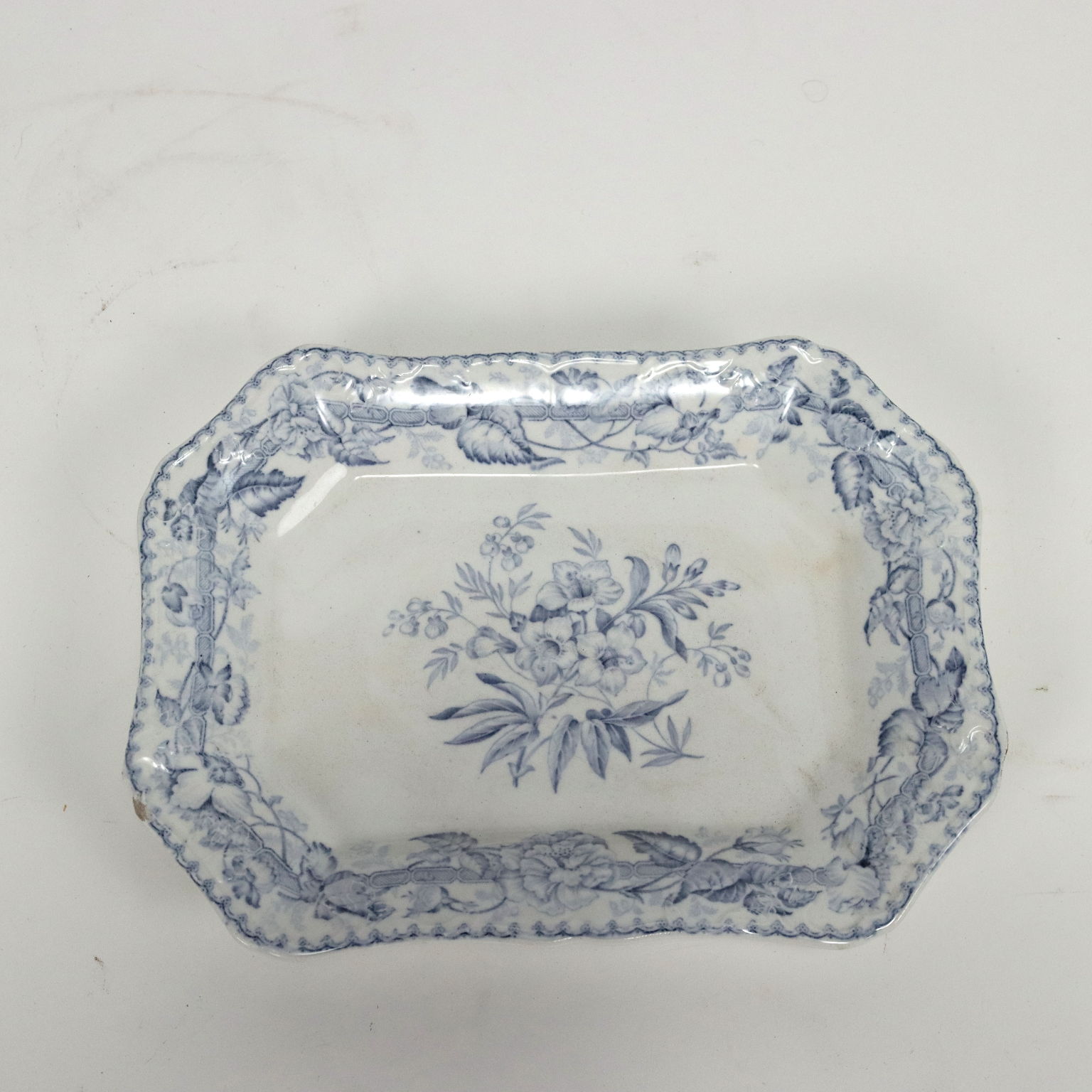 servizio piatti e portata Wedgwood bramble bianco e blu 8 persone