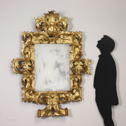 Baroque Mirror Wood Italy XVII-XVIII Century