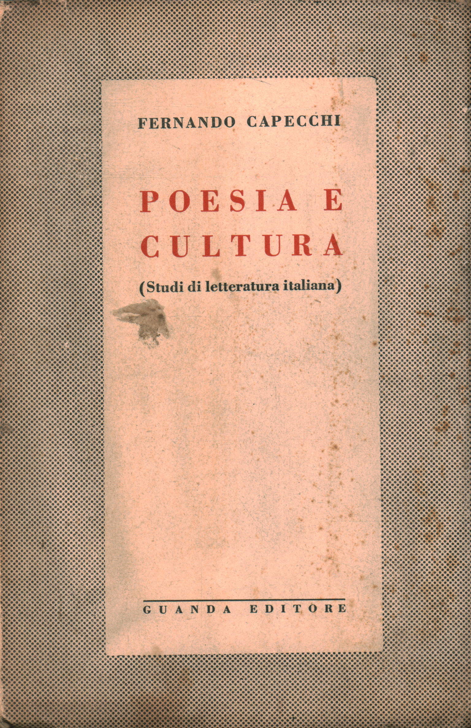 Poesia e cultura (Studi di letteratura%2