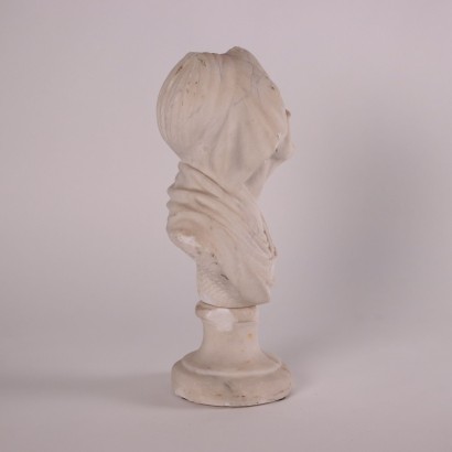 Bust of Old Woman Marble Italy XVIII Century