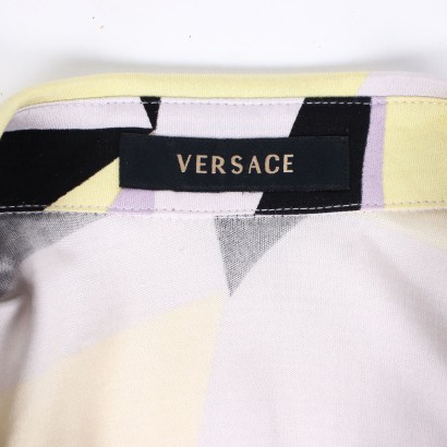 versace, versace milano, top versace, top in seta, seta versace, made in italy,Top in Seta Versace