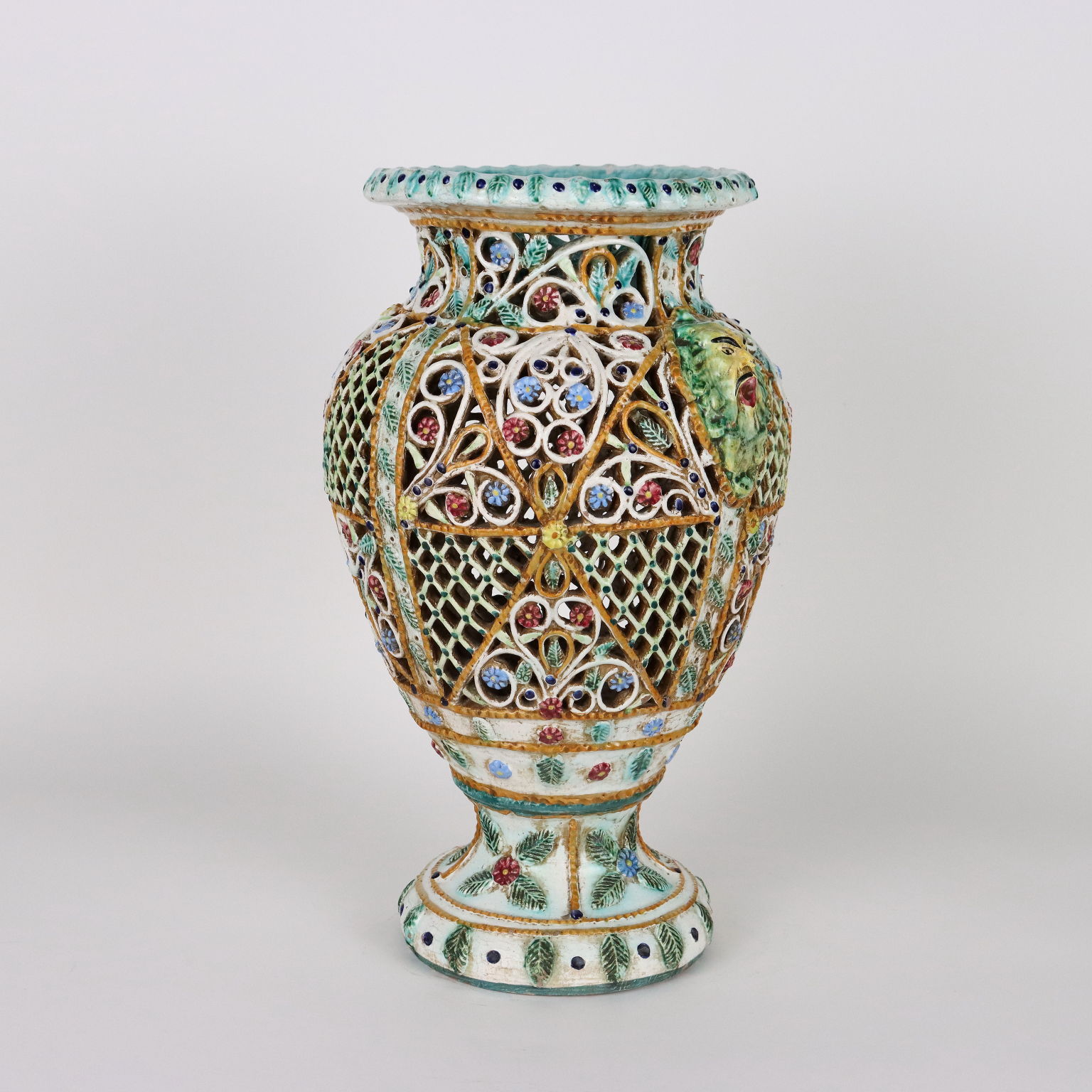 Openwork vase Giovanni Lapucci Manufacture Arezzo Second half of