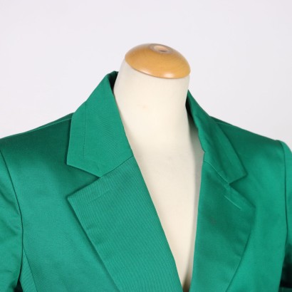 Vintage Jacket YSL Cotton Size 14 France 1980s