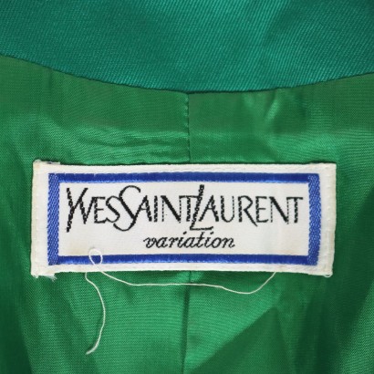 #vintage #abbigliamentovintage #abitivintage #vintagemilano #modavintage ,Giacca Vintage Yves Saint Laurent Verde%