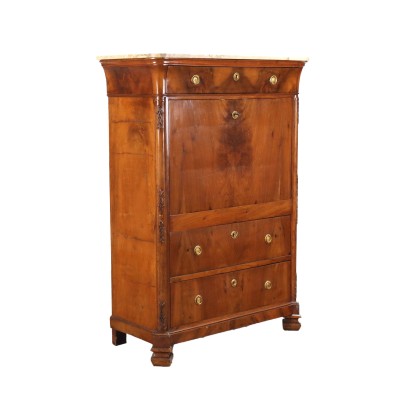 Secrétaire Louis Philippe Walnut Italy XIX Century