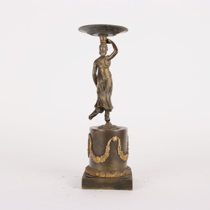 antiquariato, candelabro, antiquariato candelabro, candelabro antico, candelabro antico italiano, candelabro di antiquariato, candelabro neoclassico, candelabro del 800,Portacandela in Bronzo