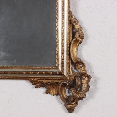 Miroir Bois Doré Italie XX Siècle