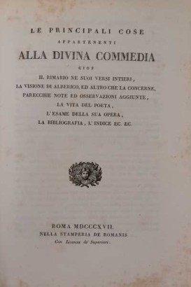 La Divine Comédie de Dante Alighieri