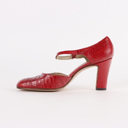 Vintage Shoes Reptile Leather N. 5,5 Italy 1960s-1970s