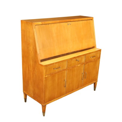 Flap Cabinet Maple Veneer Italy 1950s