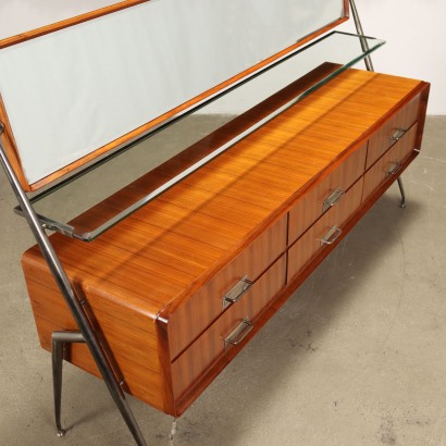 Commode avec Miroir S. Cavatorta Teck Italie Années 1960