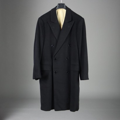 Baronet Cappotto Vintage Uomo Cashmere Taglia 48 Colore nero Bottoni