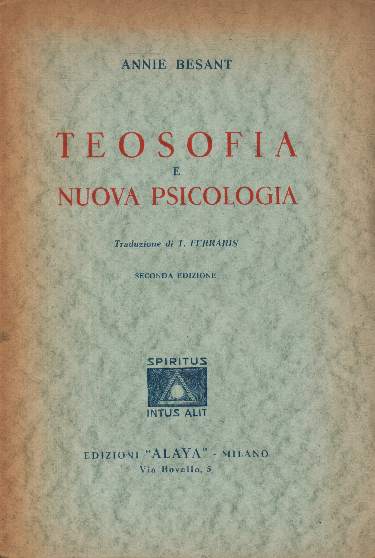 Theosophy and the new psychology