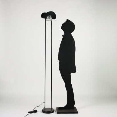 AV Mazzega Floor Lamp Metal Italy 1980s