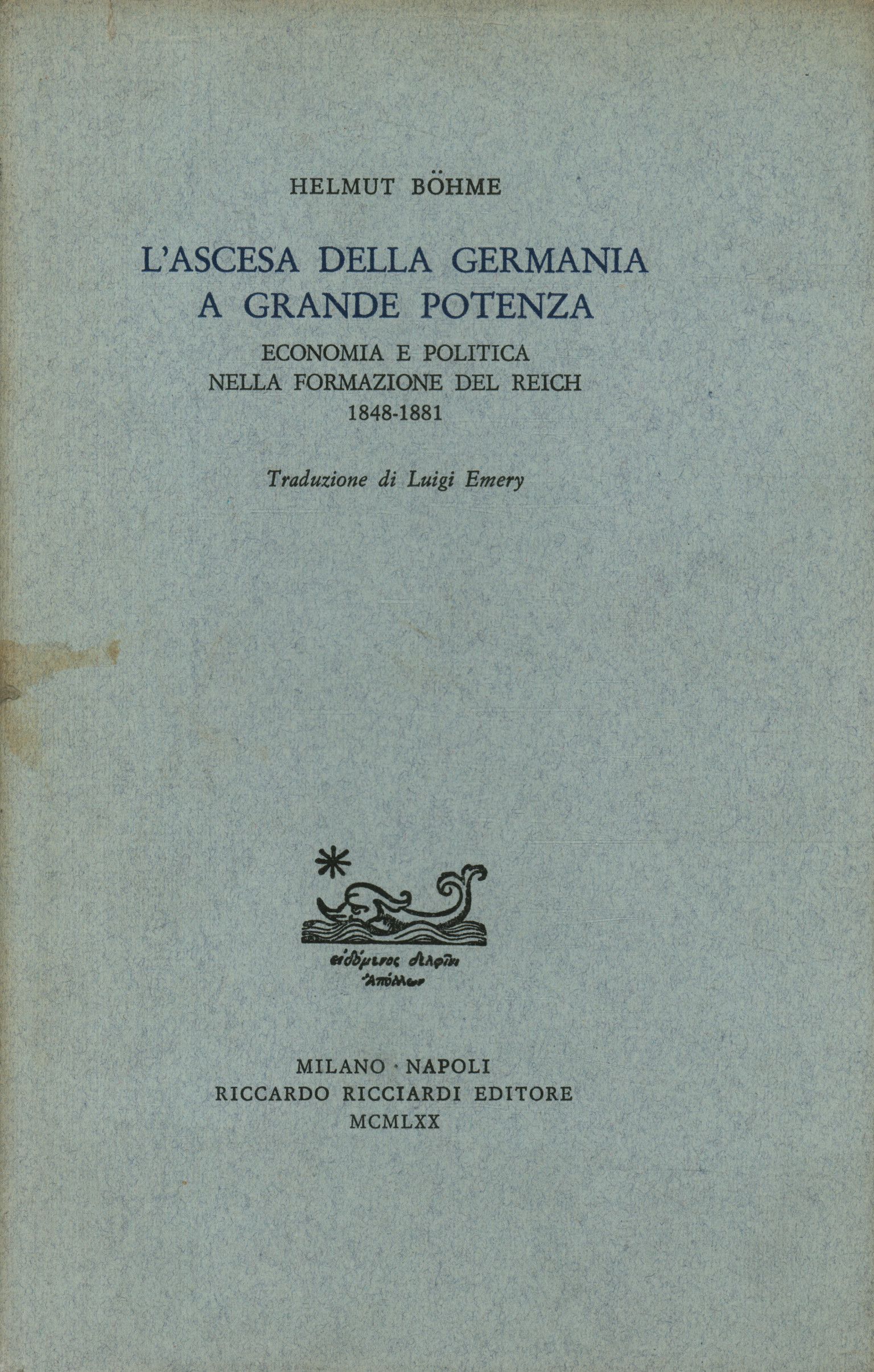 L'ascesa della Germania a grand