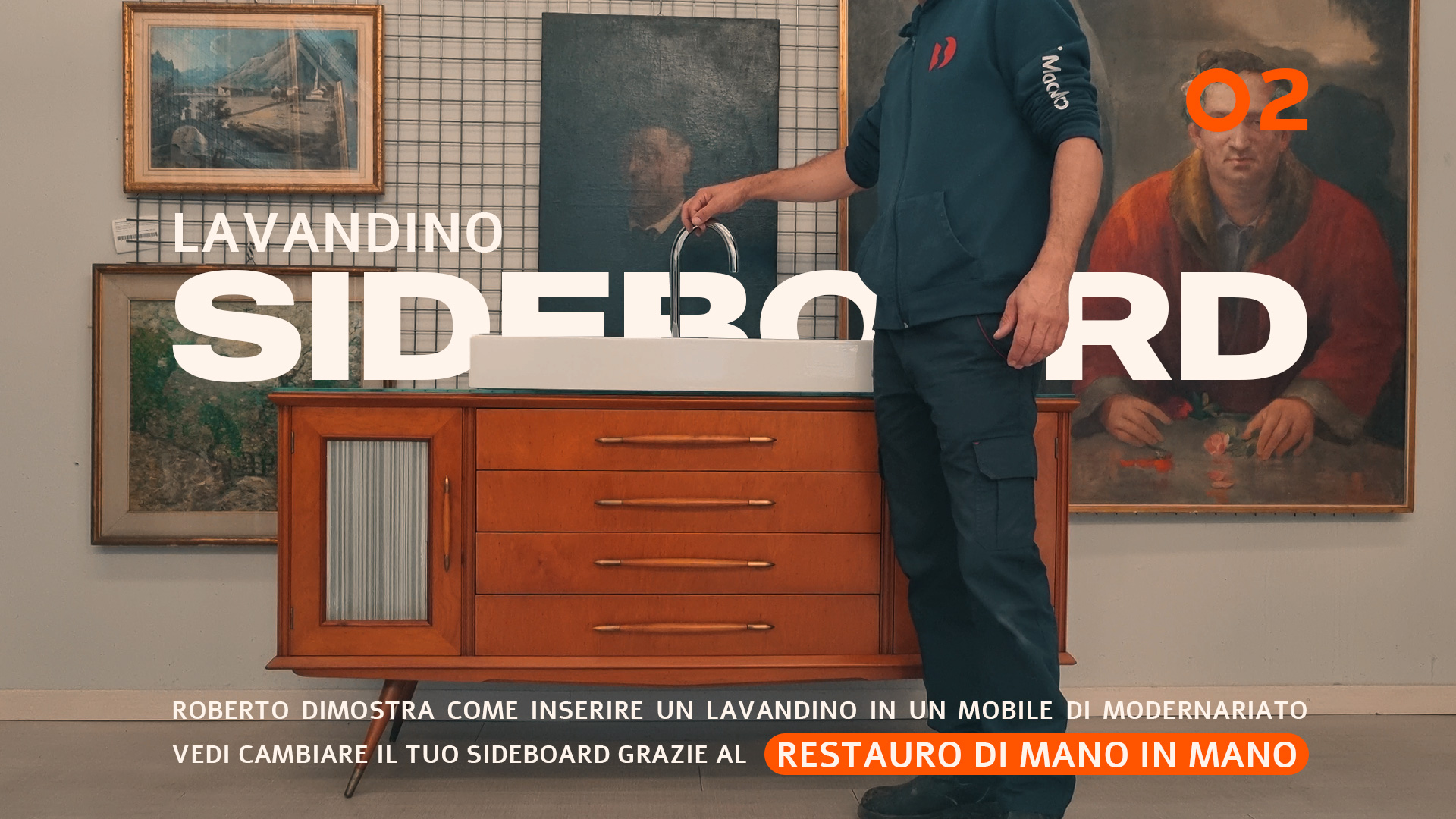 restauro sideboard di mano in mano