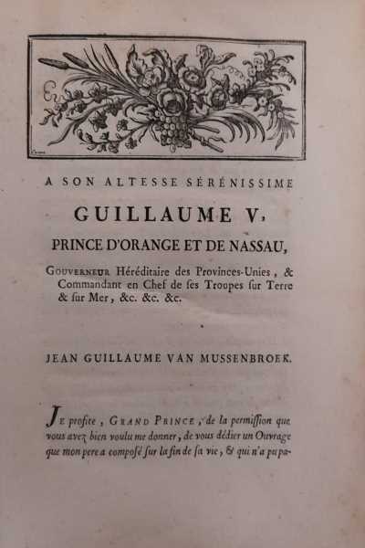 Cours de Physique Experimentale et Mathematique par Pierre Van Mussenbroek. T...