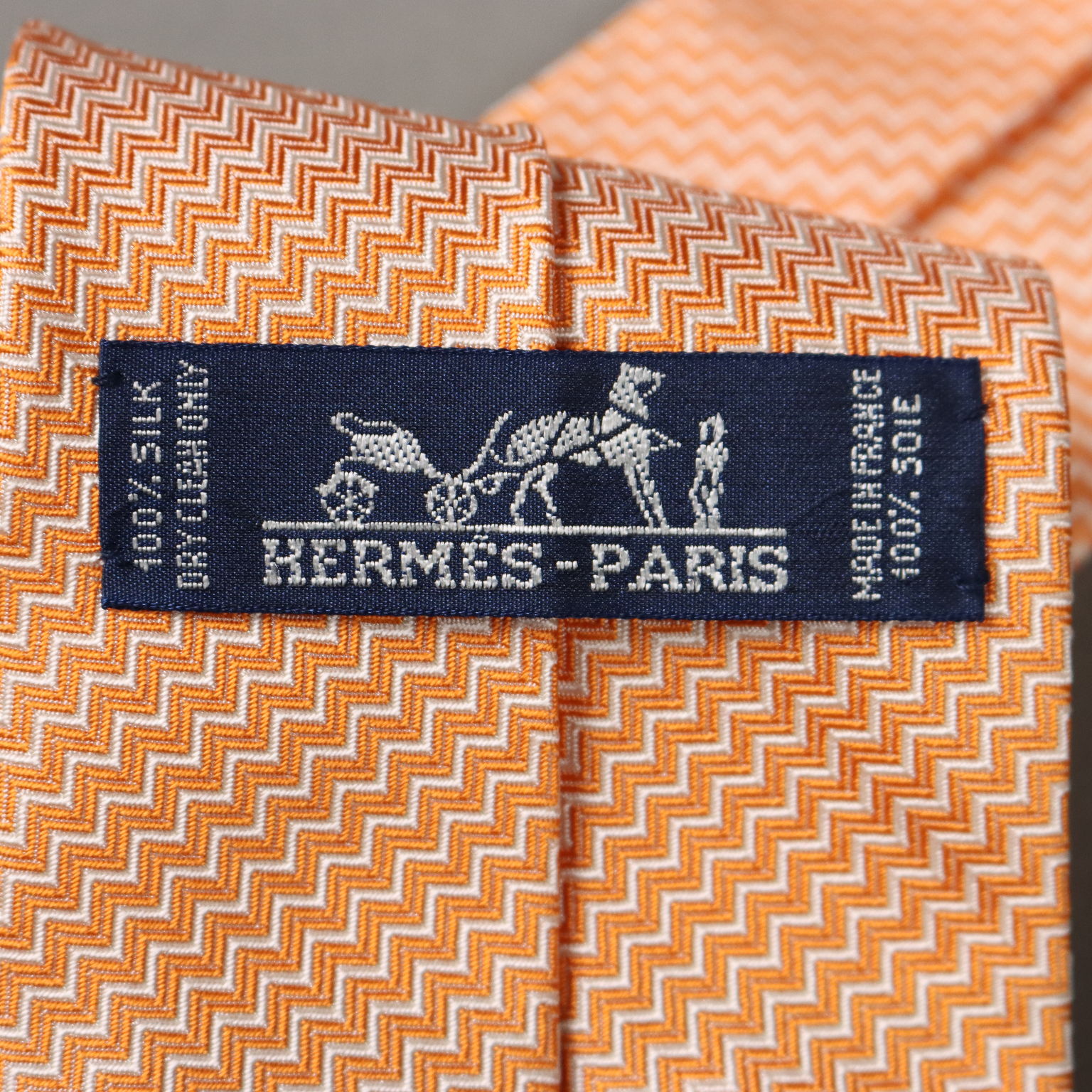 Cravate Vintage Hermès 758728T en Soie France