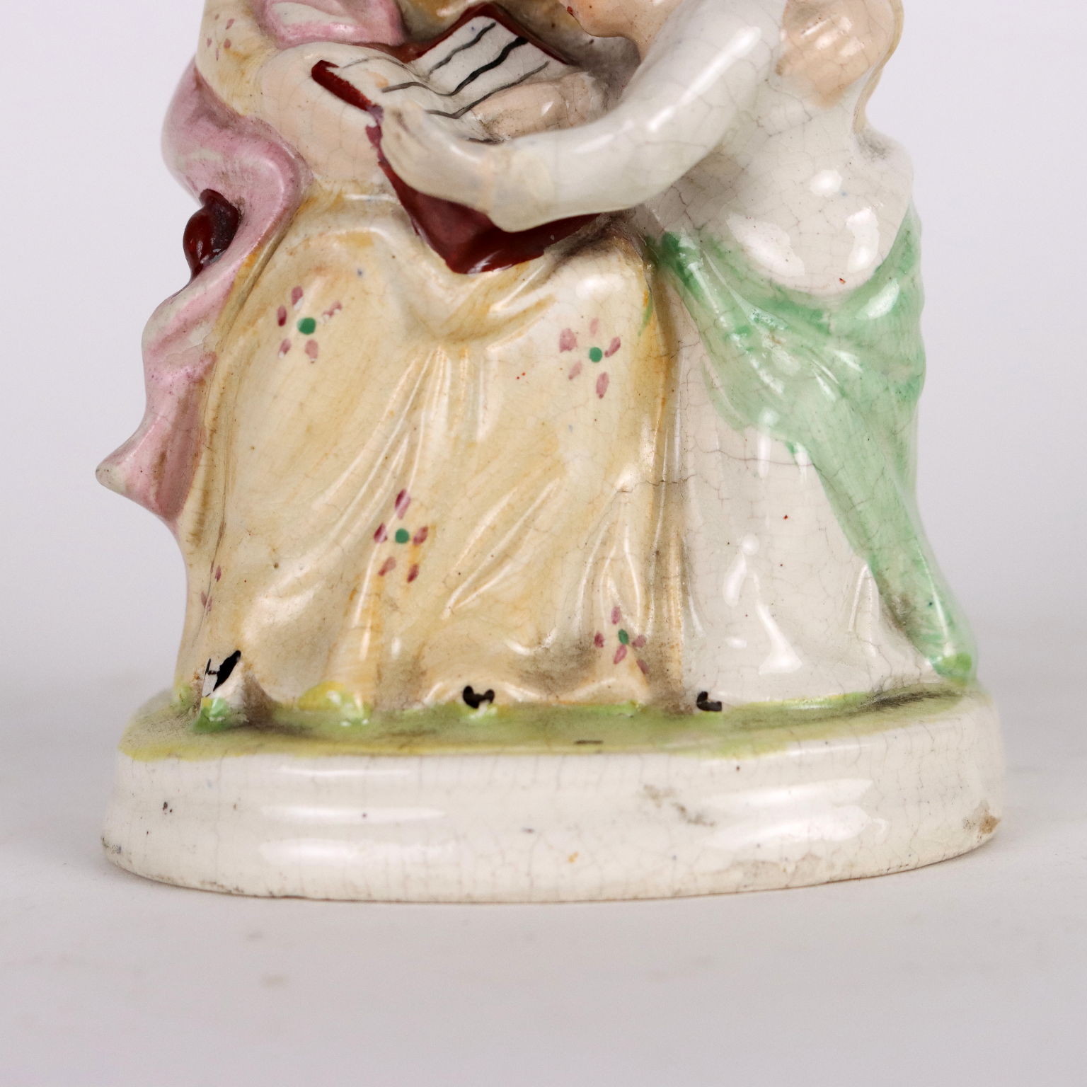 Antike Skulptur aus Staffordshire Porzellan England 1860-1880