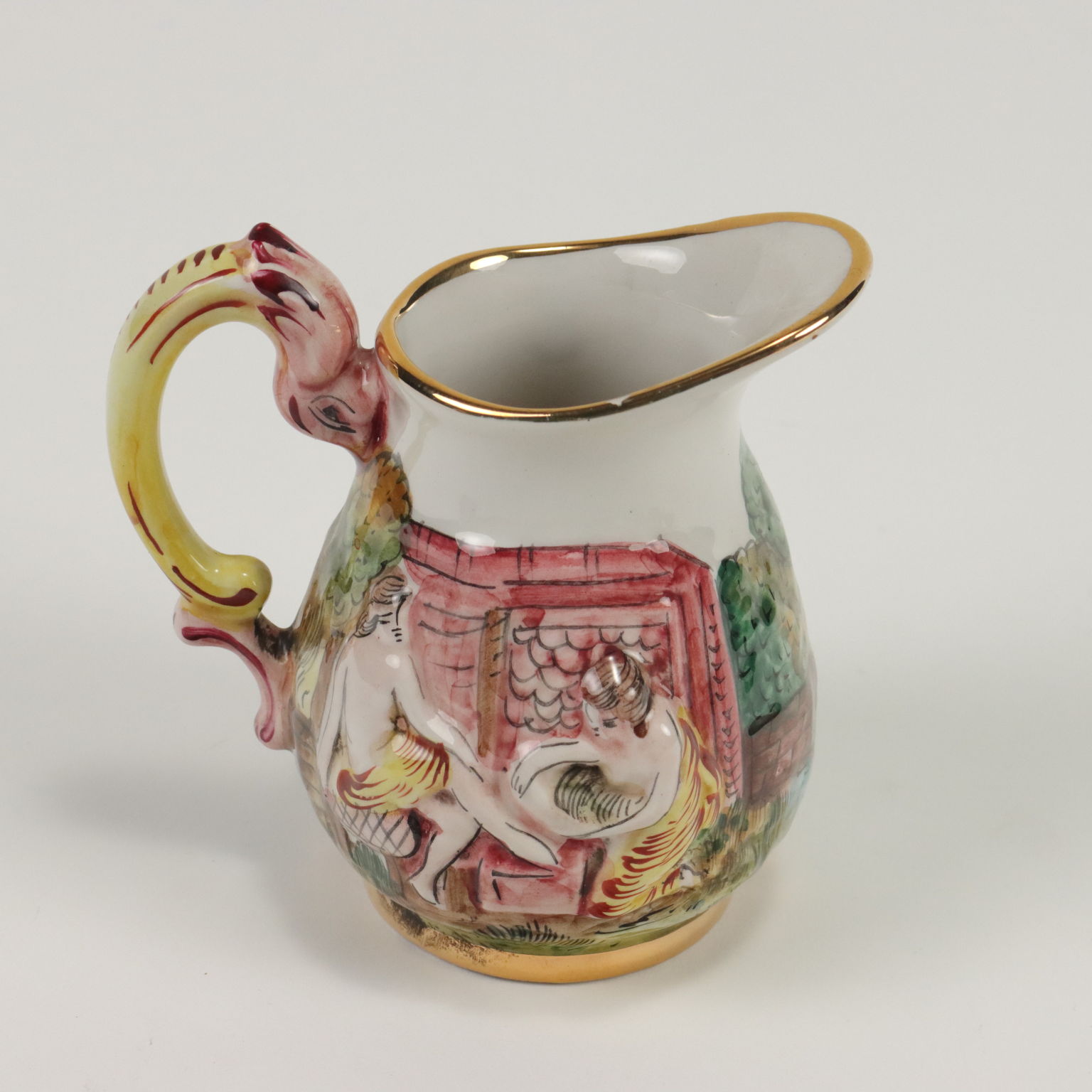 Antiker Tee- und Kaffeeservice aus Keramik von Capodimonte '900