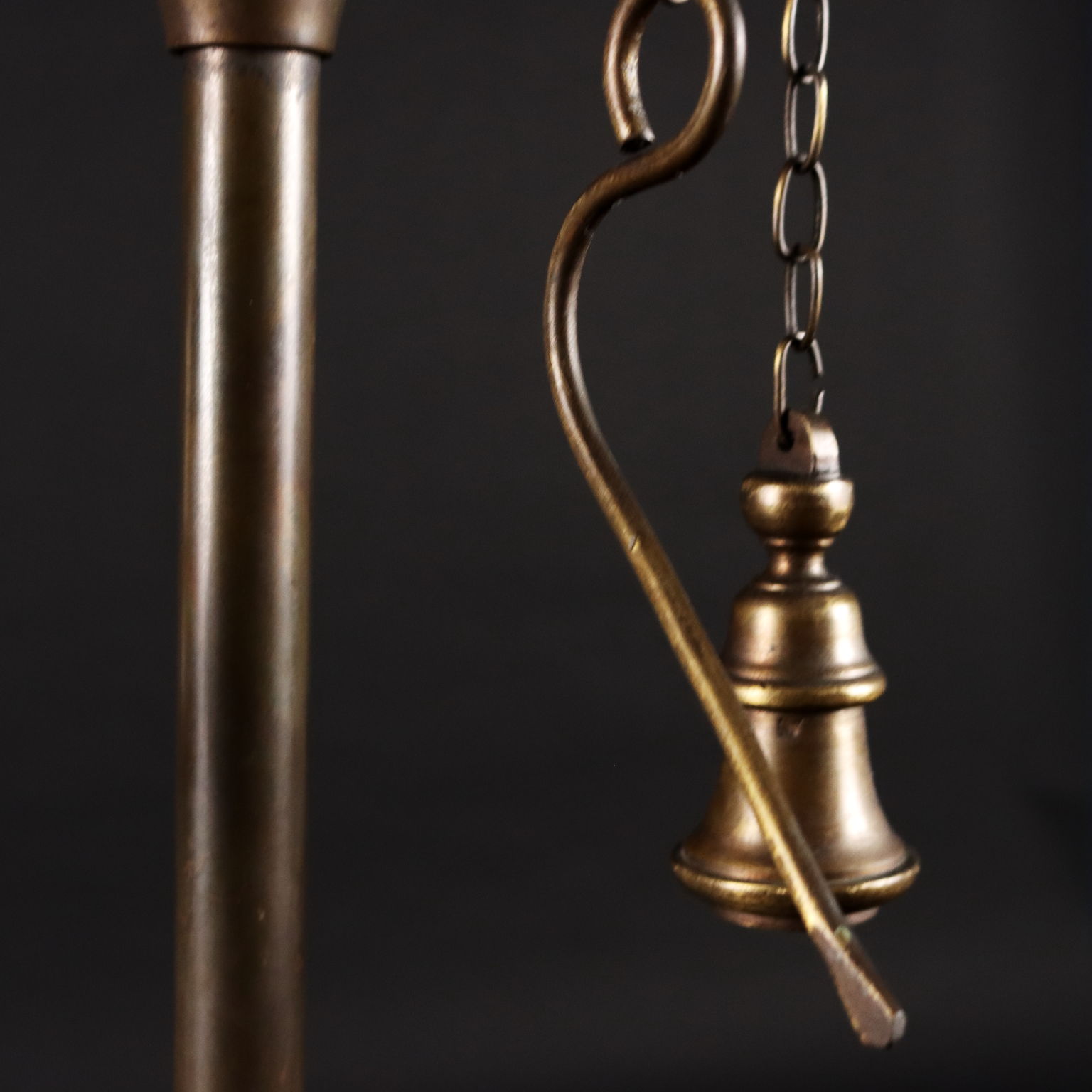 Antike Stehlampe im Renaissance Stil Italien '900 Bronze 3 Lichter