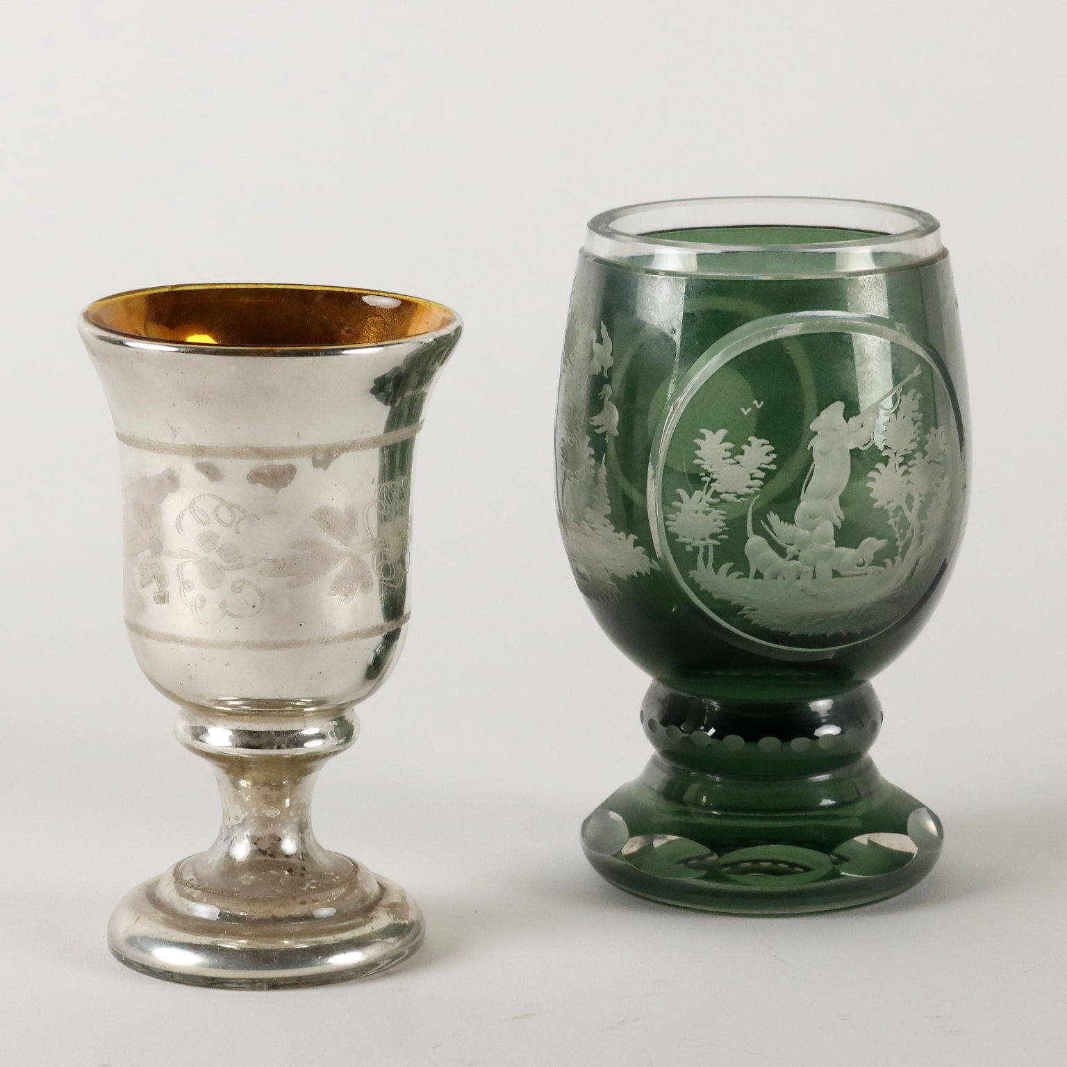 Gruppe aus 6 Antike Gläsern Italien des XIX-XX Jhs