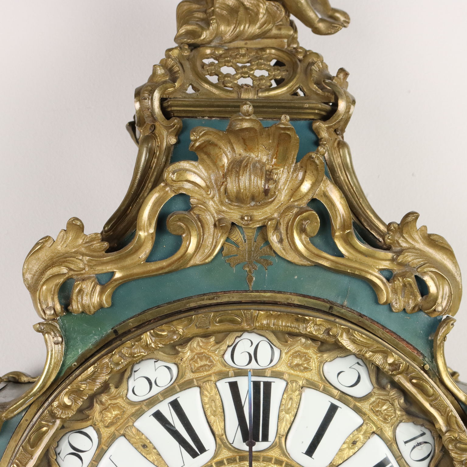 Antikes Uhr mit Étagère aus Holz Frankreich des XVIII Jhs