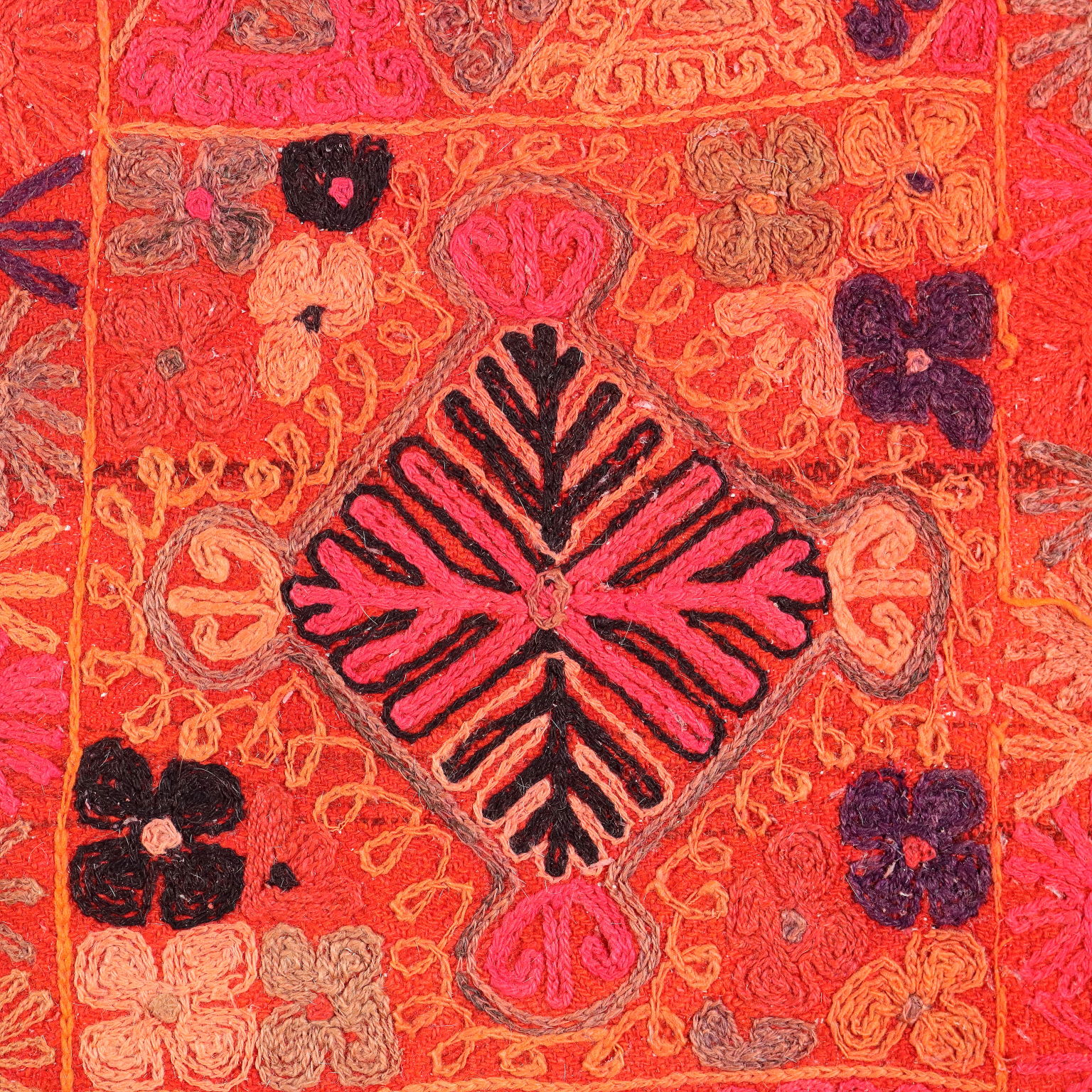 Tapis Kilim Ancien en Coton Noeud Fin Maroc 246 X 150 cm