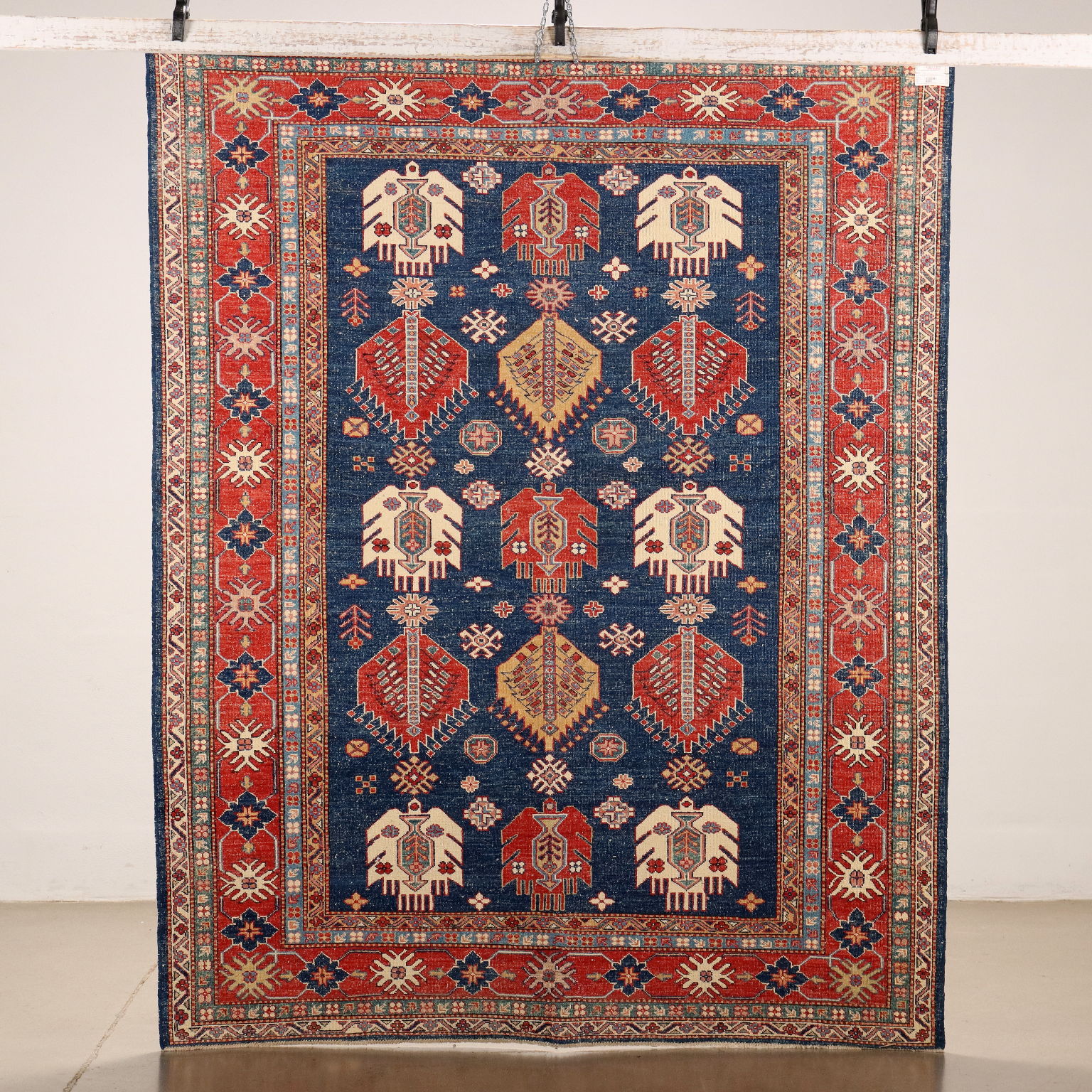 Tapis Gasny Ancien Coton Laine Noeud Fin Pakistan 233 x 185 cm