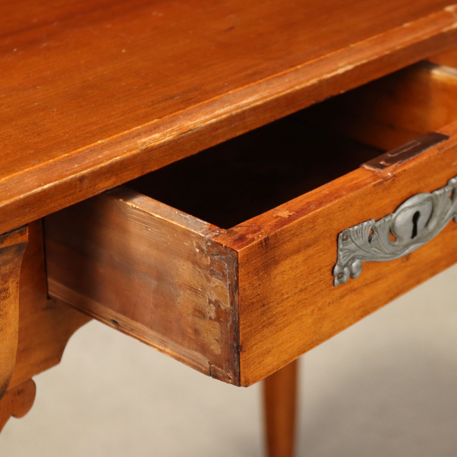 Small Antique Writing Desk Art Nouveau Mahogany XX Century