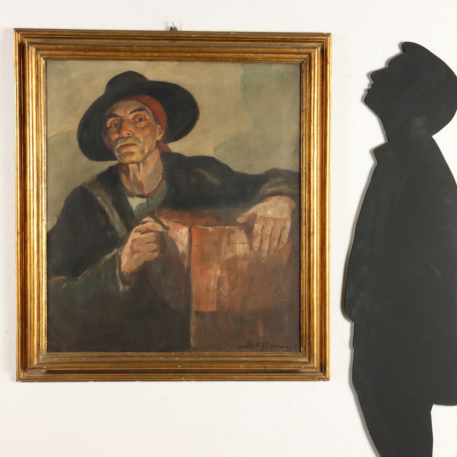 Zeitgenössisches Gemälde O. Steffenini Öl auf Leinwand der 30er Jahre