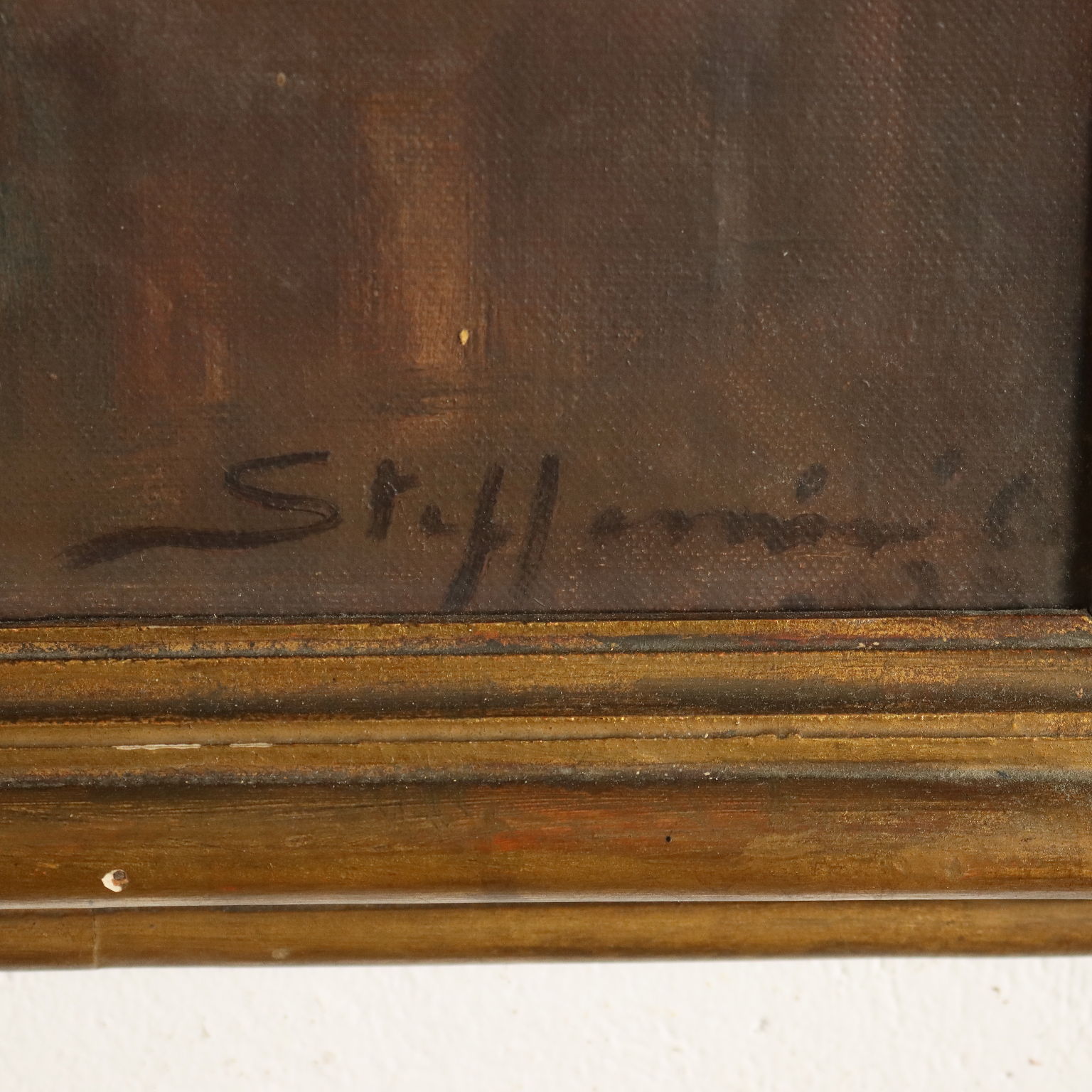Zeitgenössisches Gemälde O. Steffenini Öl auf Leinwand der 30er Jahre